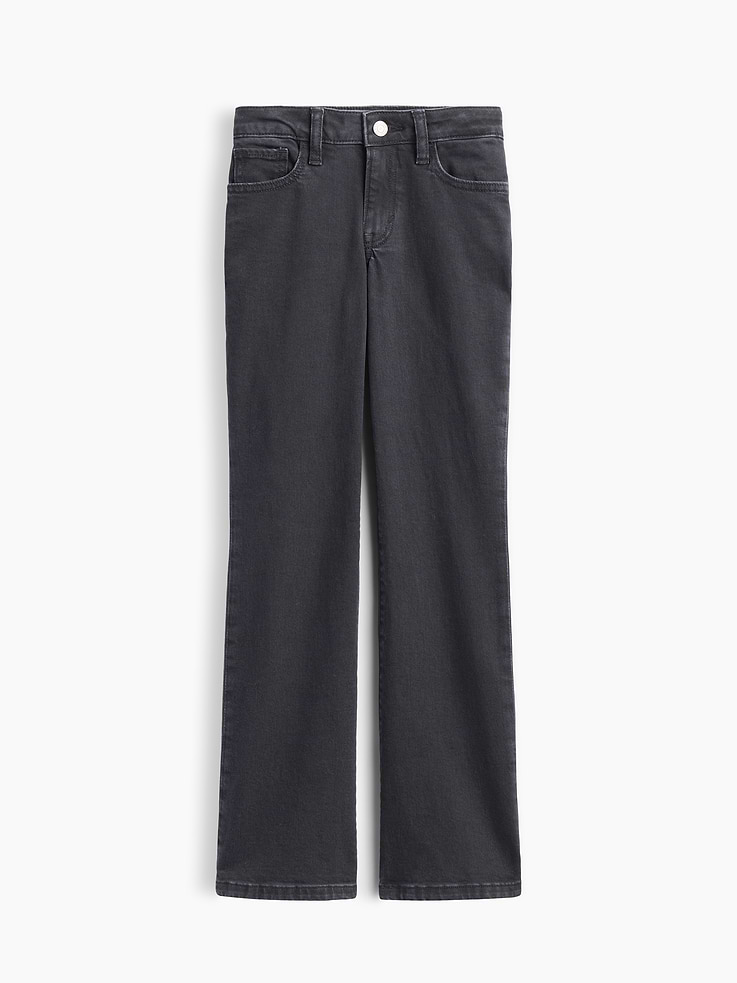 Image 1 of 3, This product is made with/contains 5% recycled cotton. Compared to virgin materials, using recycled materials helps reduce resource use and waste., This product is part of our water-saving Washwell program. Compared with conventional wash methods, Washwell uses at least 20% less water., Low-stretch denim., Color wash with fading., Button at center front (sizes 4-8 have hook & bar closure beneath faux snap for easy on and off), zip fly., Classic five-pocket styling, embroidery at back., This product was made in a factory that invests in gender equity and women’s empowerment through RISE. Learn more at, Product #1189218