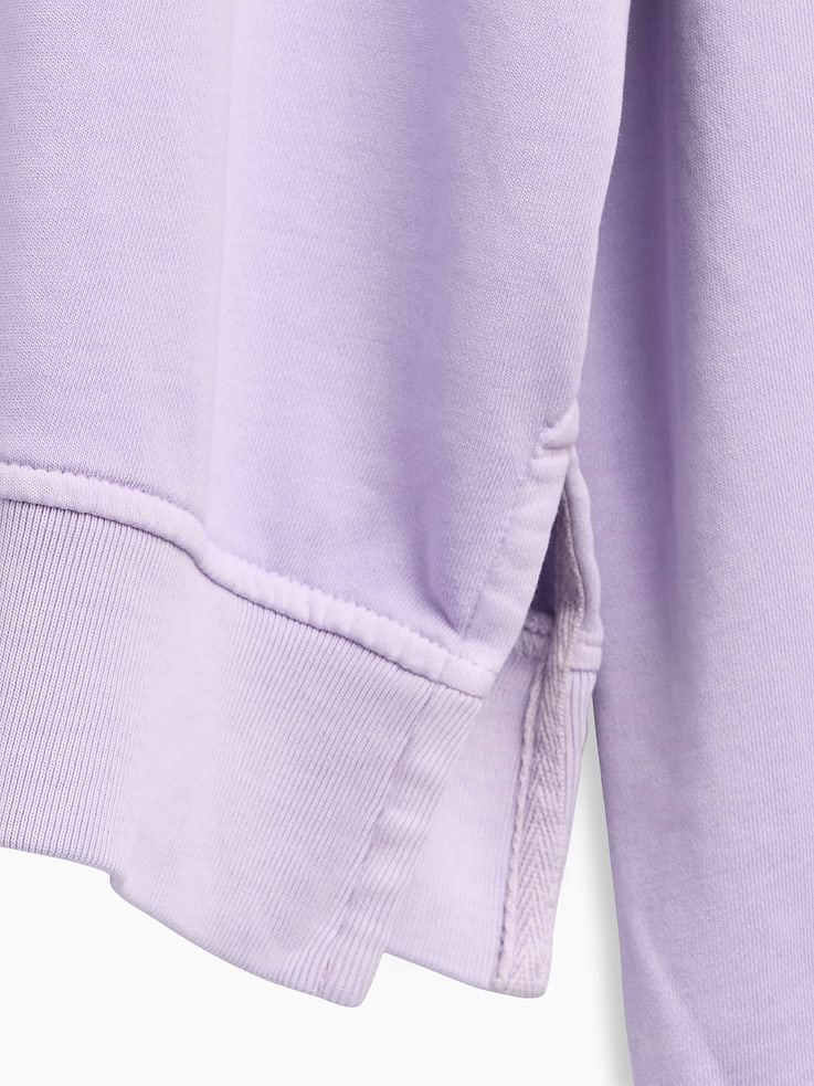 Image number 3 showing, VintageSoft Terry Oversized Wedge Side-Slit Sweatshirt