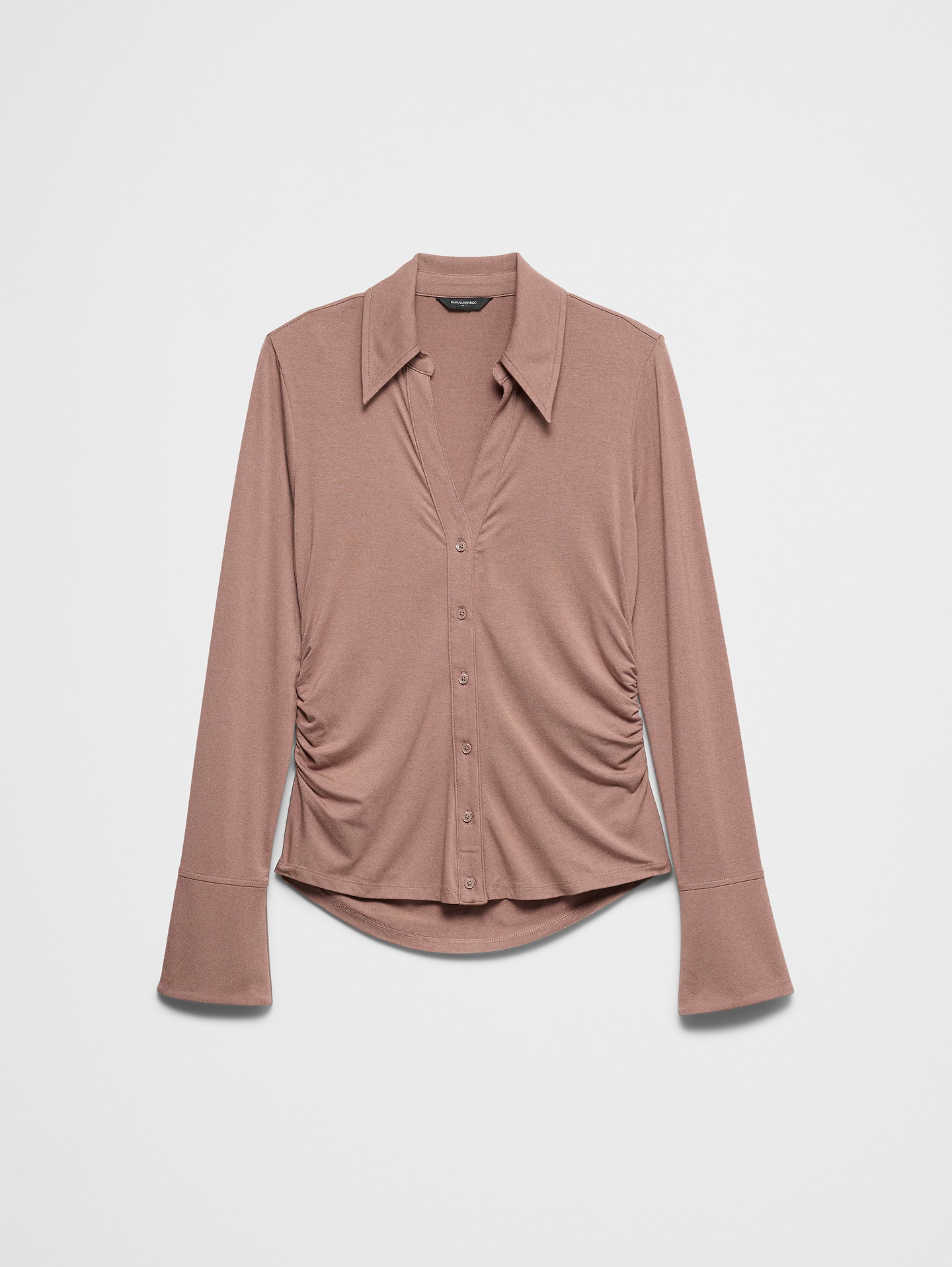 Image number 4 showing, Sheen Slub Collared Top