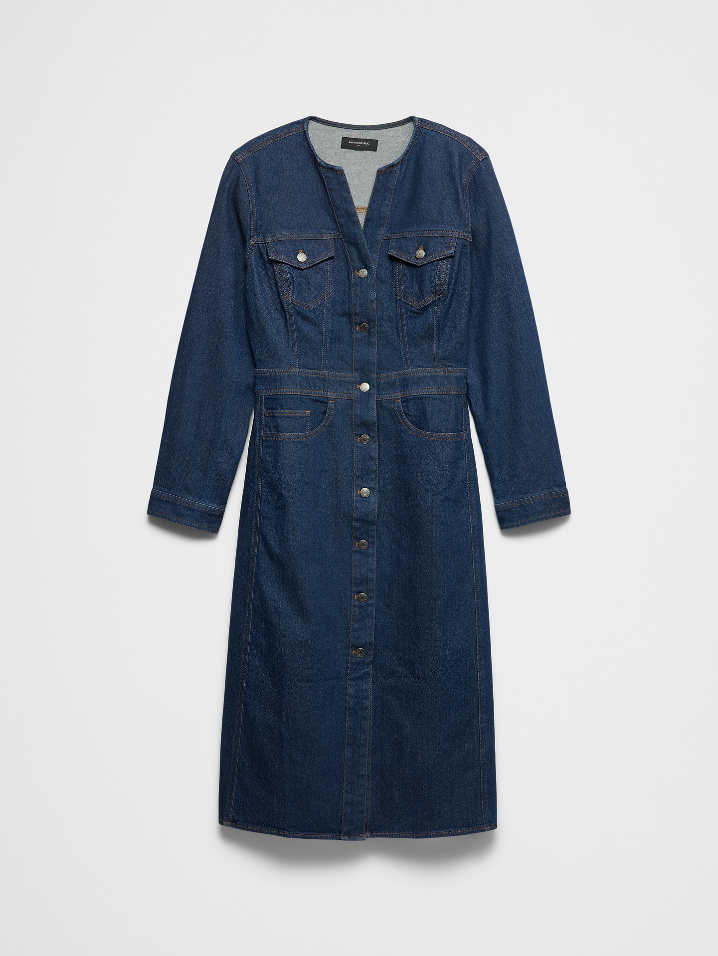 Image number 4 showing, Seamed Utility Midi Dress