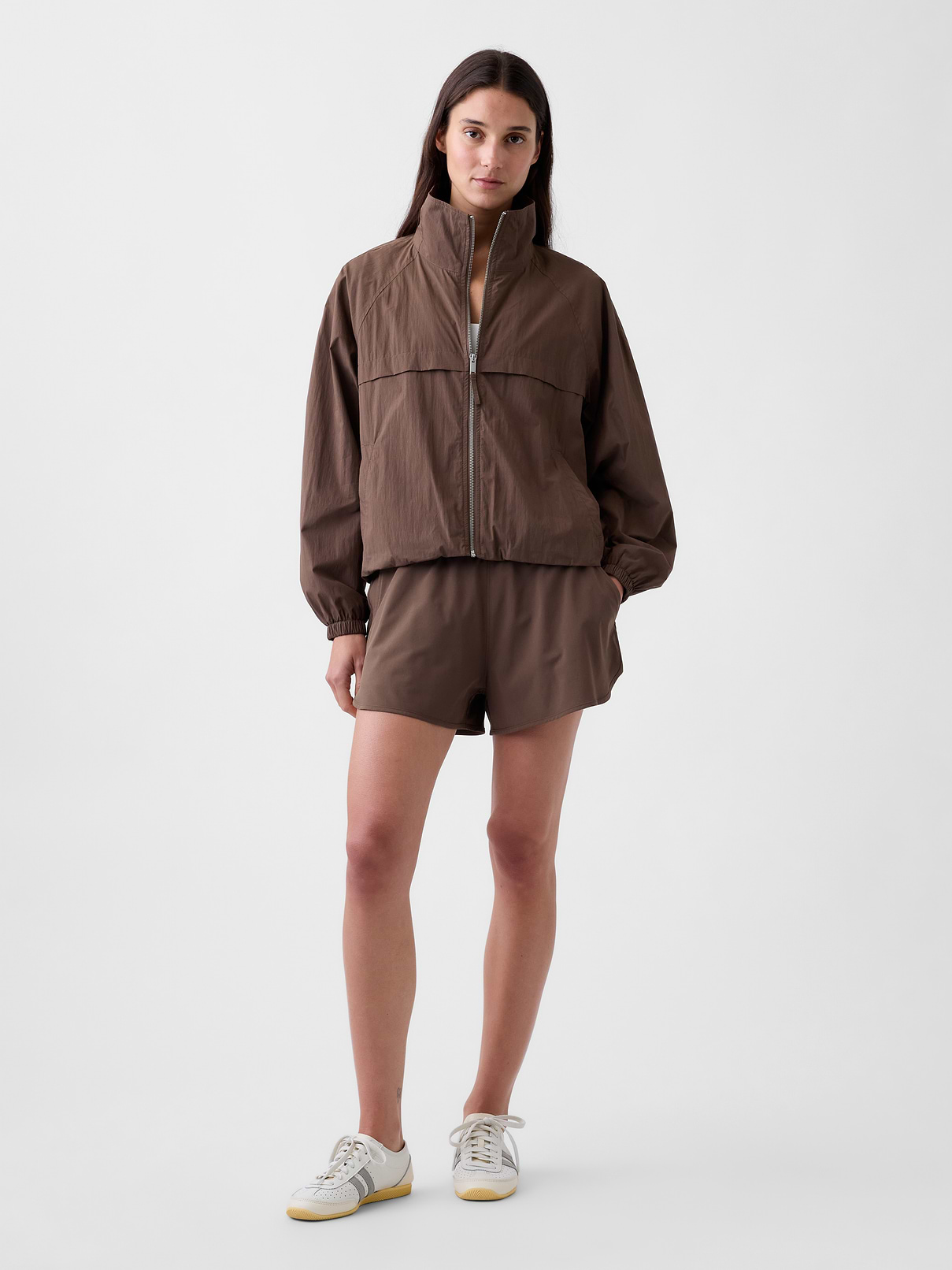 Image 4 of 5, Poplin Oversized Track Jacket