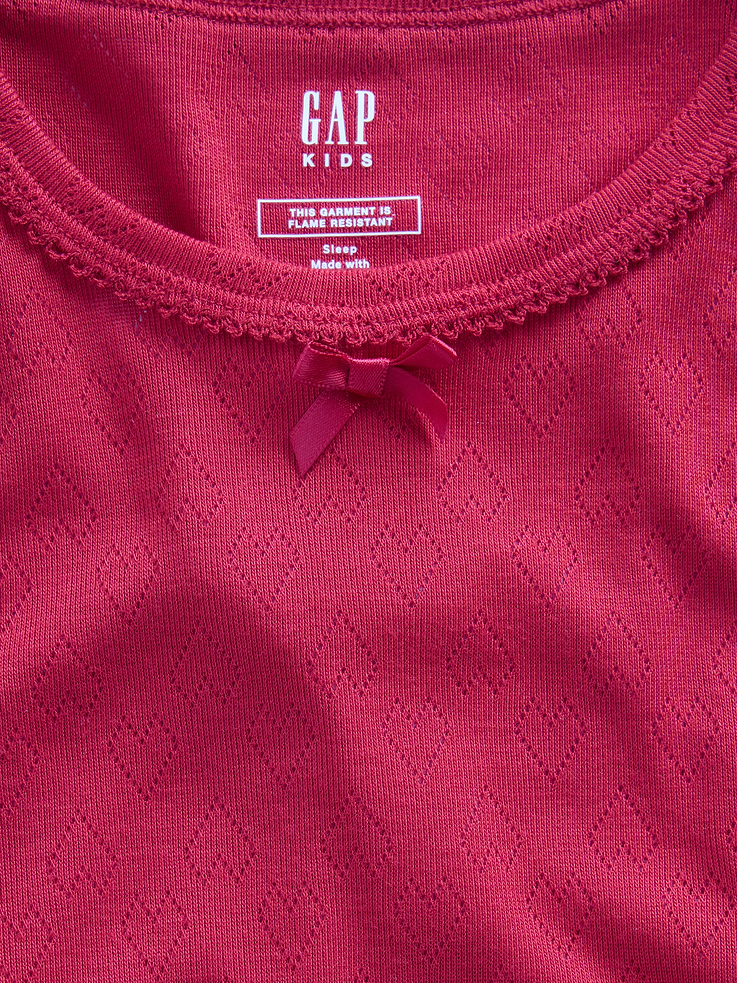 Image 4 of 4, Kids Recycled Pointelle PJ T-Shirt