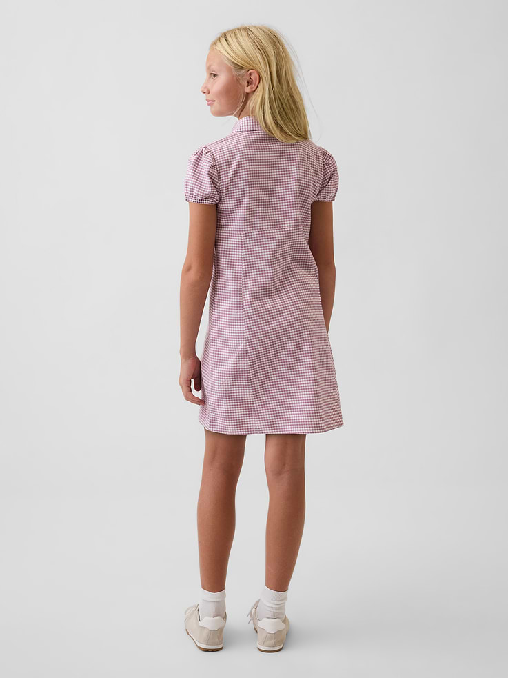 Image 3 of 5, Kids Gingham Shirtdress