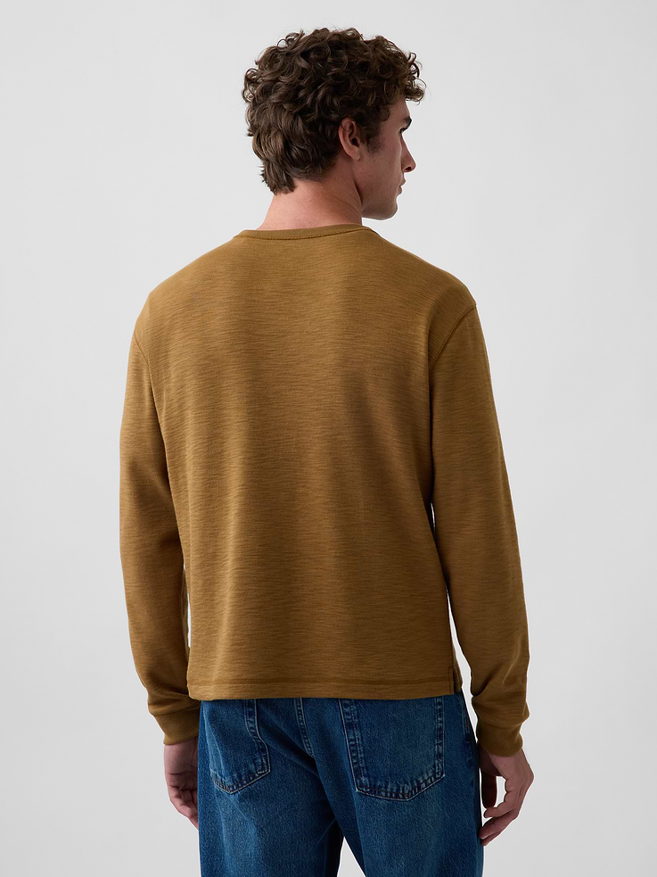 Image 3 of 5, Relaxed Henley T-Shirt