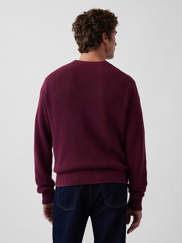Image 3 of 5, Relaxed Shaker Sweater