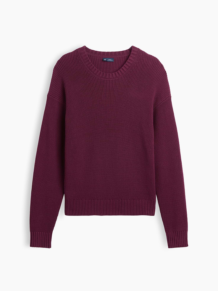 Image 5 of 5, Relaxed Shaker Sweater