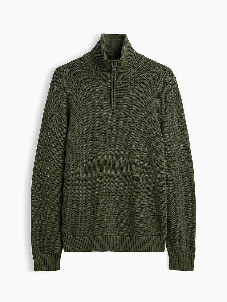 Image 5 of 5, Relaxed Quarter-Zip Sweater