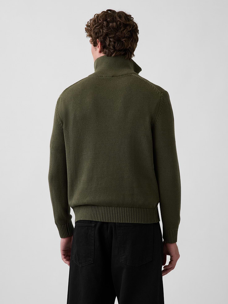 Image 3 of 5, Relaxed Quarter-Zip Sweater