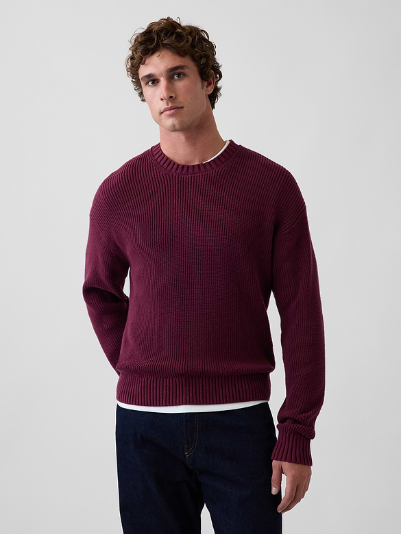 Relaxed Shaker Sweater