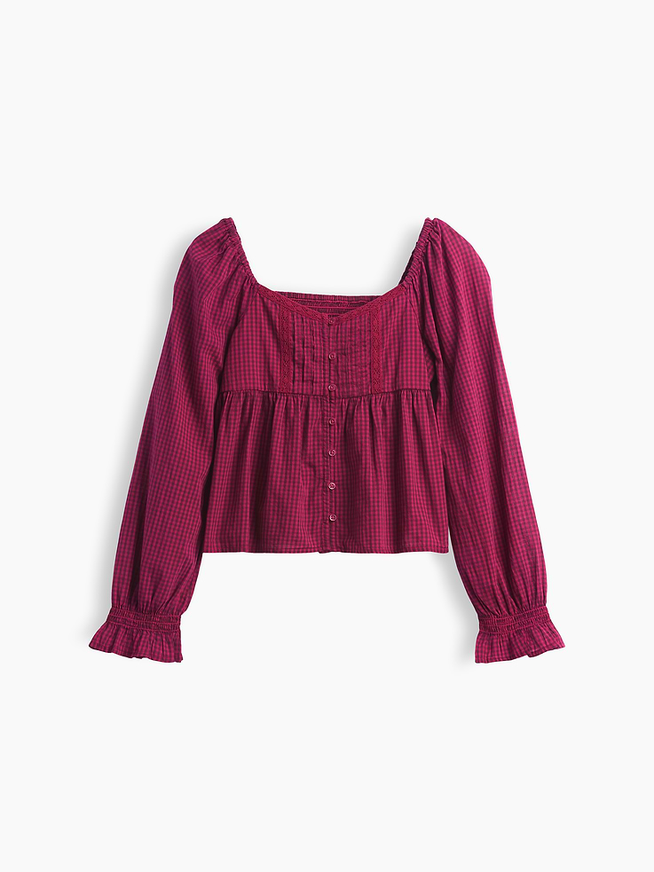 Image 2 de 5, Haut à taille empire à manches bouffantes pour Enfant