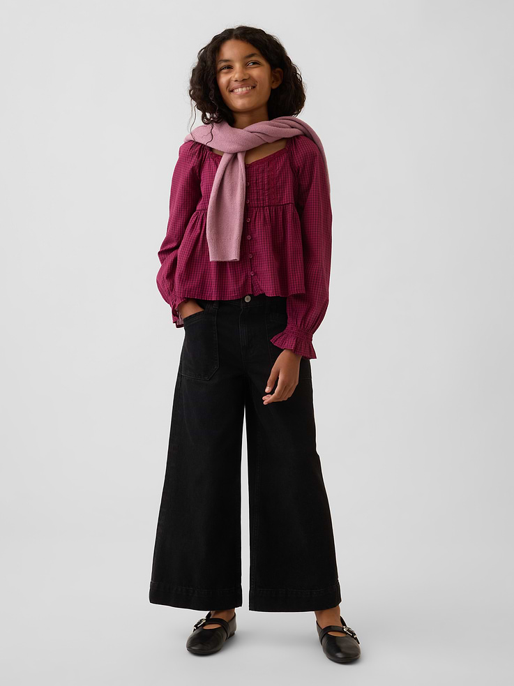 Image 4 de 5, Haut à taille empire à manches bouffantes pour Enfant