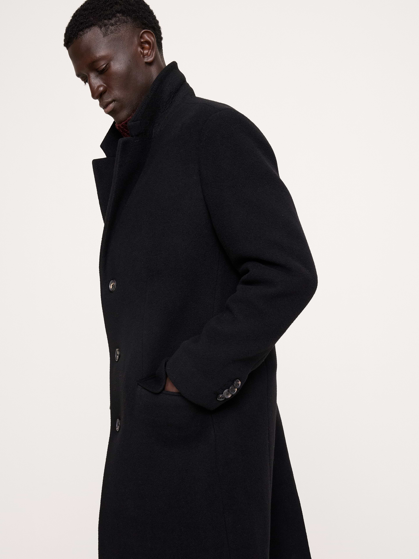 Image 4 of 8, Italian Melton Top Coat