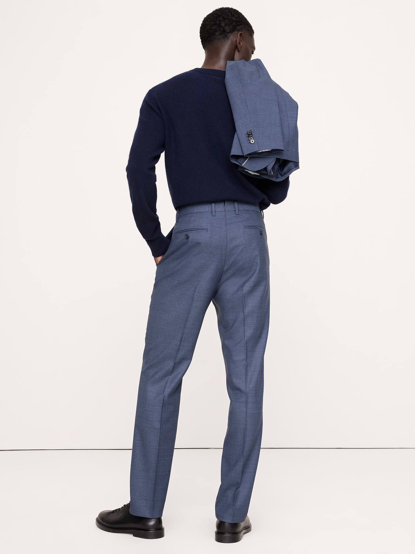 Image 3 of 8, Tailored Slim Signature Stretch Italian Rustico Suit Pant