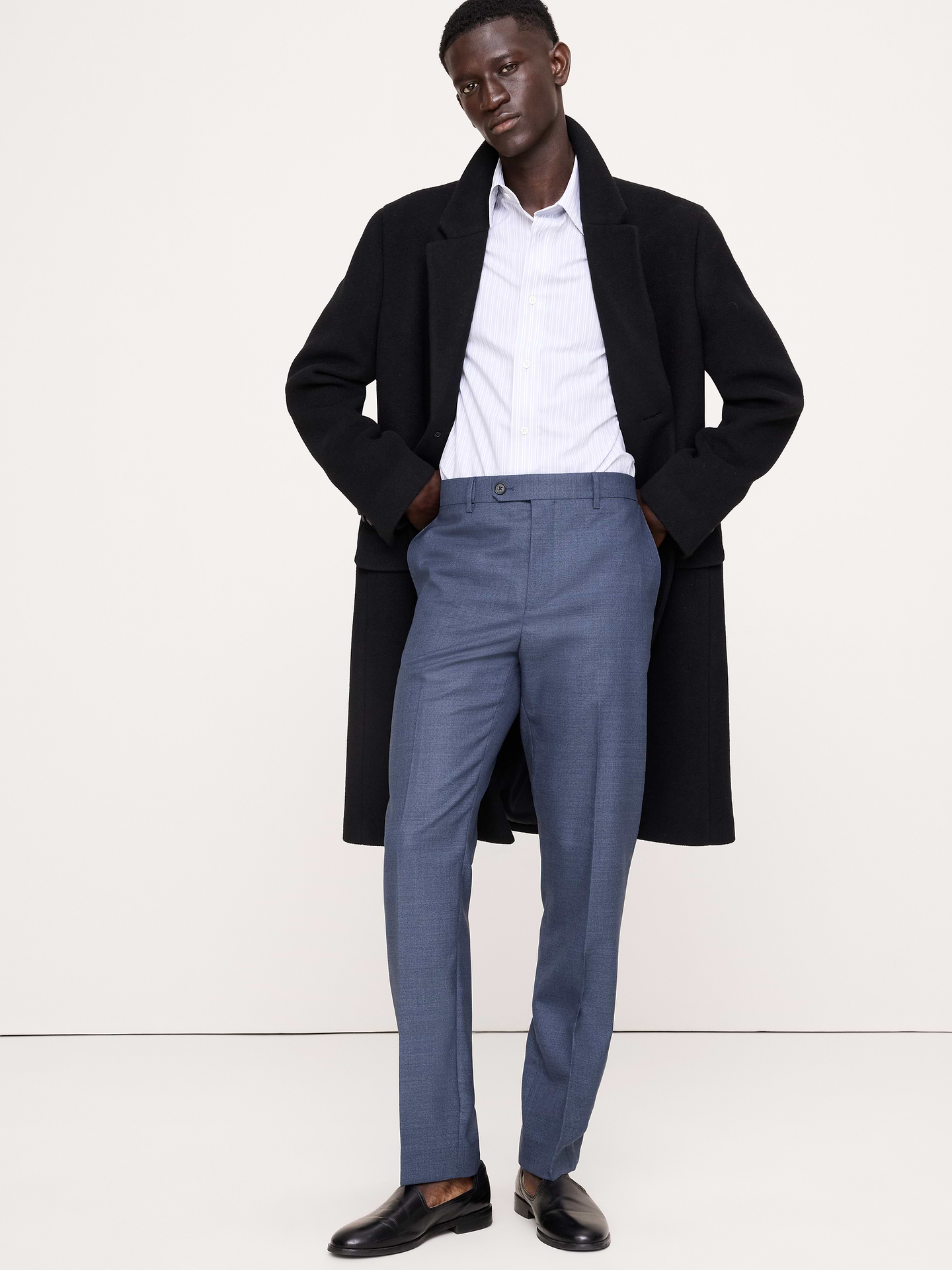 Image 5 of 8, Tailored Slim Signature Stretch Italian Rustico Suit Pant