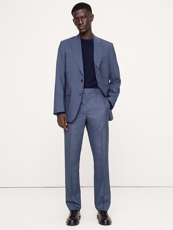 Tailored Slim Signature Stretch Italian Rustico Suit Pant