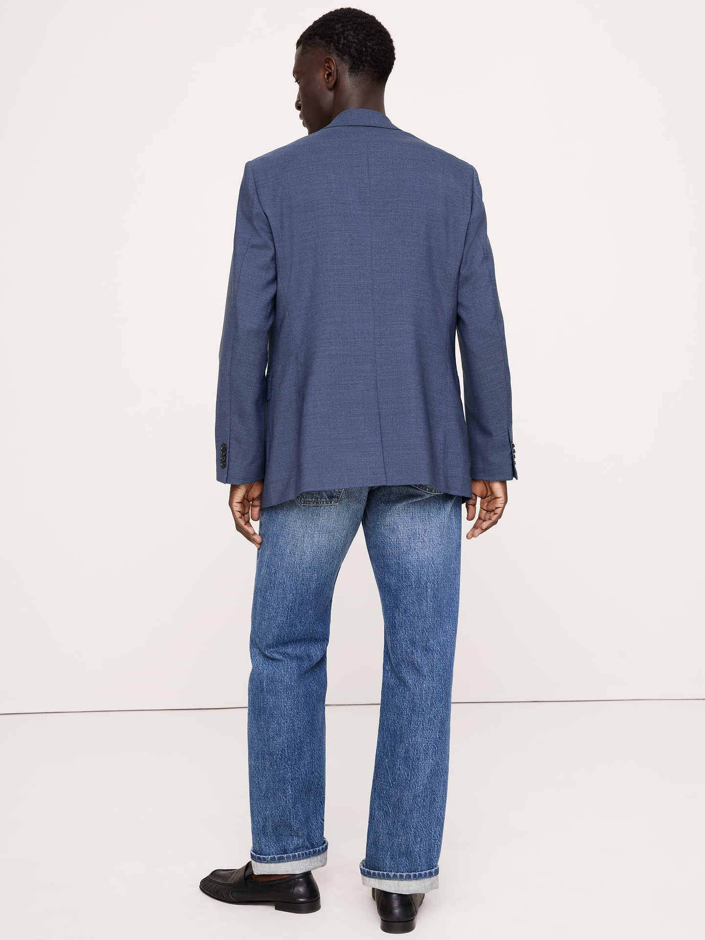 Image 3 of 8, Tailored Slim Signature Stretch Italian Rustico Suit Jacket