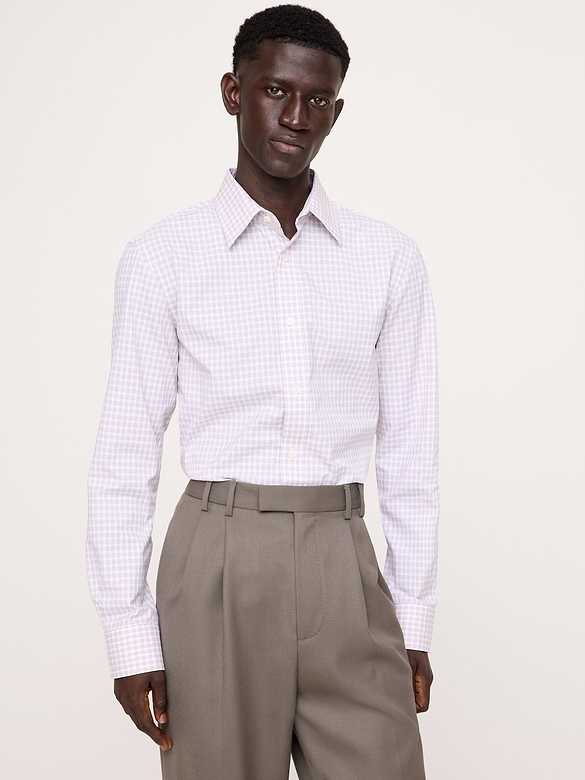 Slim-Fit Wrinkle-Resistant Dress Shirt