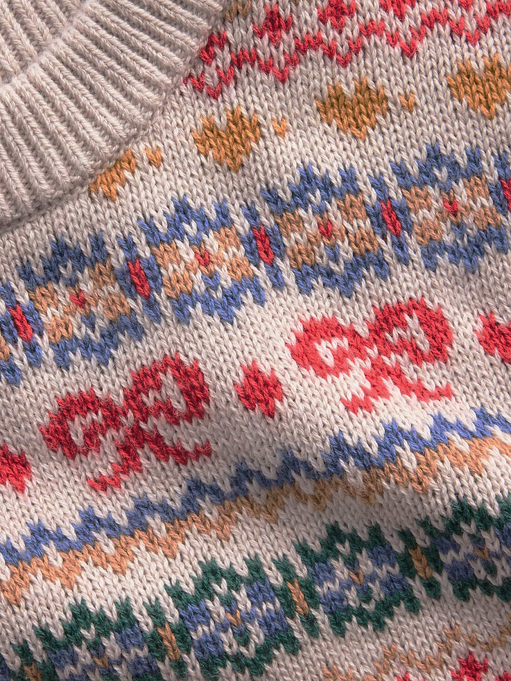 Image 5 of 5, Kids 100% Cotton Oversized Crew Sweater