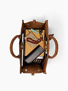 Image number 7 showing, Vegan Suede Five Pocket Tote