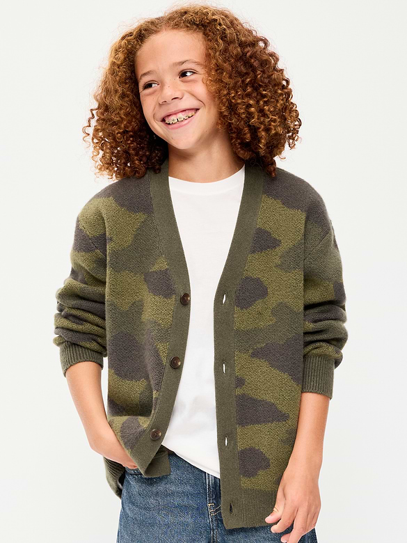 SoSoft Oversized Cardigan Sweater for Toddler Boys