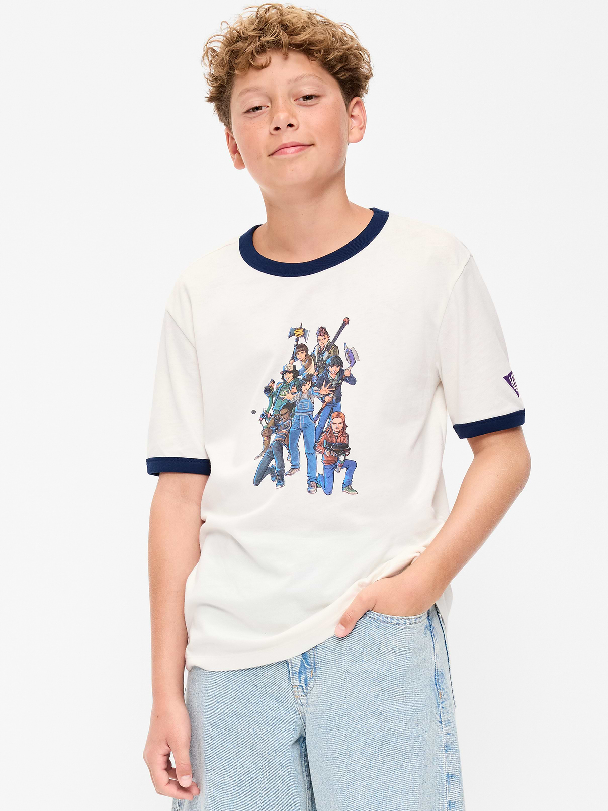 Image 1 of 4, crew neck, short sleeves, licensed graphic, Stranger Things: Tales From 85™/ © Netflix. Used with permission., Product #1185060