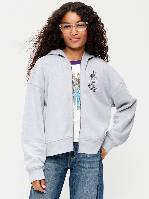 Old Navy x Netflix Stranger Things: Tales From '85 Full-Zip Hoodie for Girls
