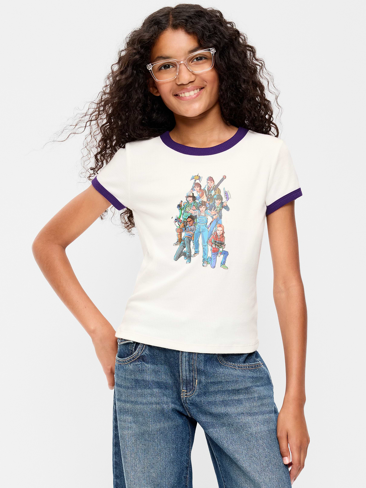 Image 1 of 4, crew neck, short sleeves, licensed graphic, Stranger Things: Tales From 85™/ © Netflix. Used with permission., Product #1185056