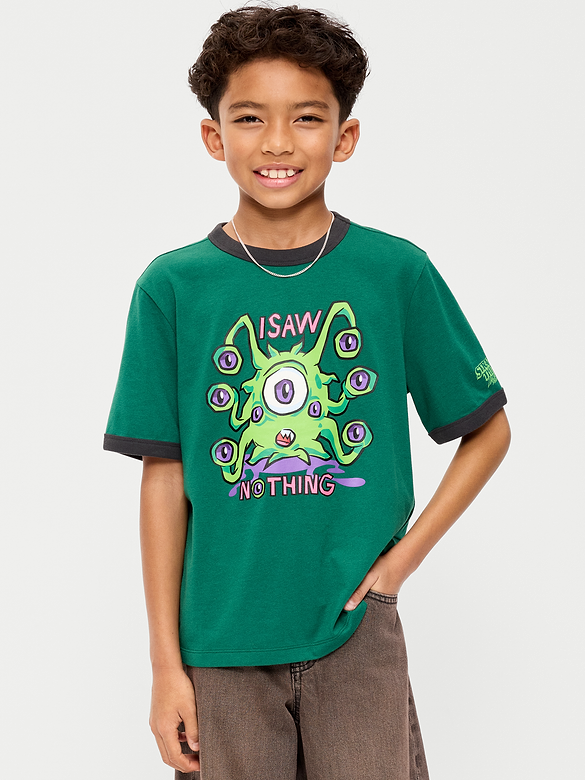 Old Navy x Netflix Stranger Things: Tales From '85 Ringer T-Shirt for Boys