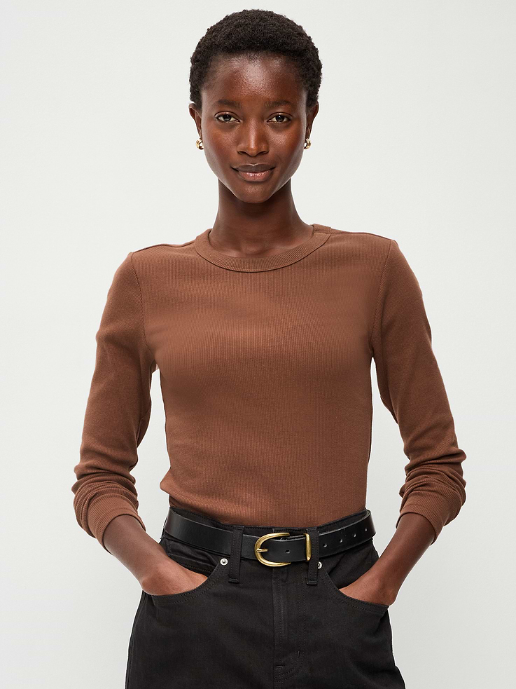 L'image numéro 1 présente T-shirt ajusté à manches longues