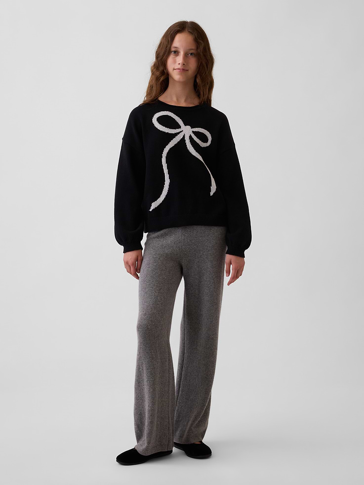 Image 4 of 5, Kids 100% Cotton Oversized Rollneck Sweater