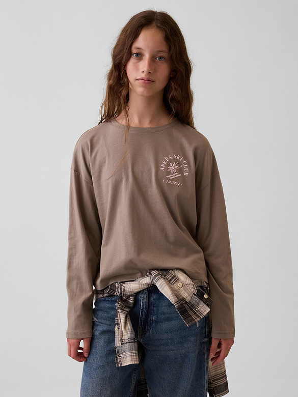 Kids Oversized Graphic T-Shirt