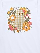 Image number 2 showing, Ghost Pattern Florals Short Sleeve T-Shirt For Toddler