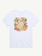 Image number 1 showing, Ghost Pattern Florals Short Sleeve T-Shirt For Toddler