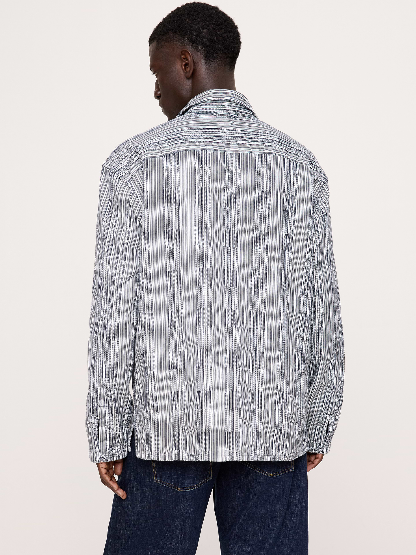 Image 3 de 7, Chemise décontractée en coton texturé