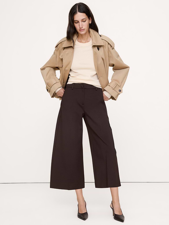 High-Rise Ponte Culotte