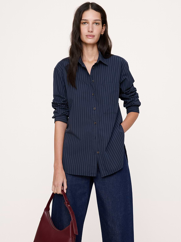 The Oversized Shirt in Cotton Poplin