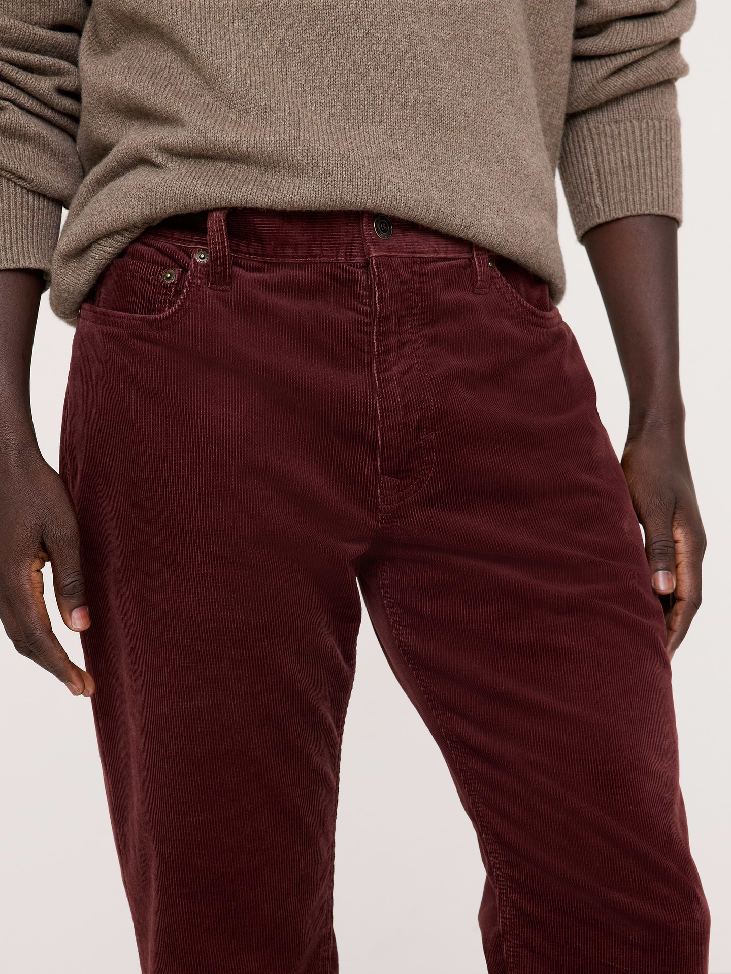 Image 3 de 8, Pantalon Voyageur droit en velours côtelé