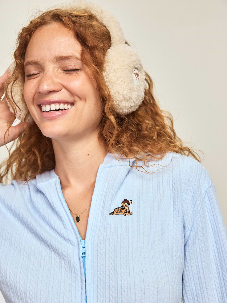 Image 3 of 6, Old Navy x Disney Bambi Jacquard-Knit Full-Zip Hoodie for Women