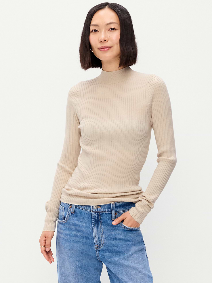 Image 3 of 6, Slim-Fit Ribbed Turtleneck