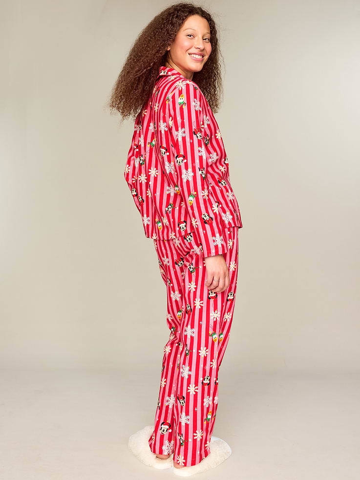 Image 2 of 8, Old Navy x Disney Flannel Pajama Pant Set for Women, All-Access Cardmember