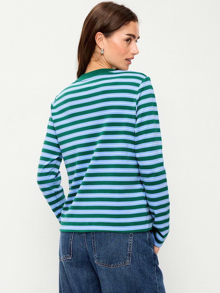 Image 2 de 8, T-shirt en tissu épais à manches longues
