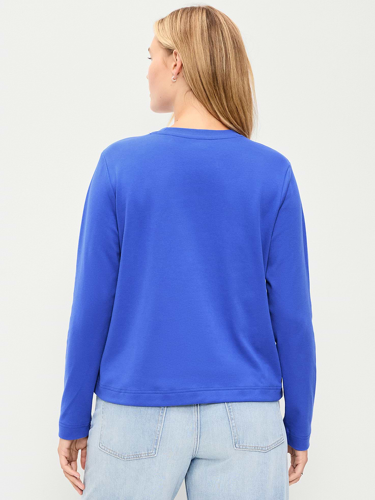 Image 6 of 6, Heavyweight Long-Sleeve Crew-Neck T-Shirt