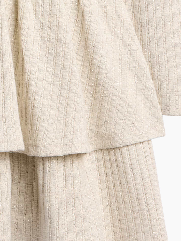 Image 5 of 5, Kids Pointelle Drop-Waist Tiered Dress