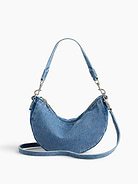 Image number 1 showing, Small Denim Crescent Crossbody