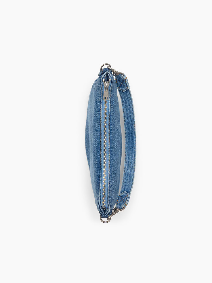 Image number 5 showing, Small Denim Crescent Crossbody