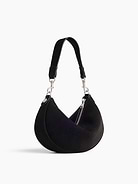 Image number 3 showing, Small Vegan Suede Crescent Crossbody