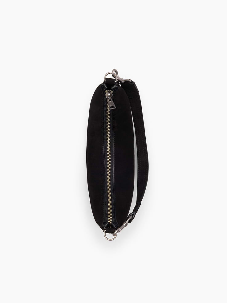 Image number 5 showing, Small Vegan Suede Crescent Crossbody