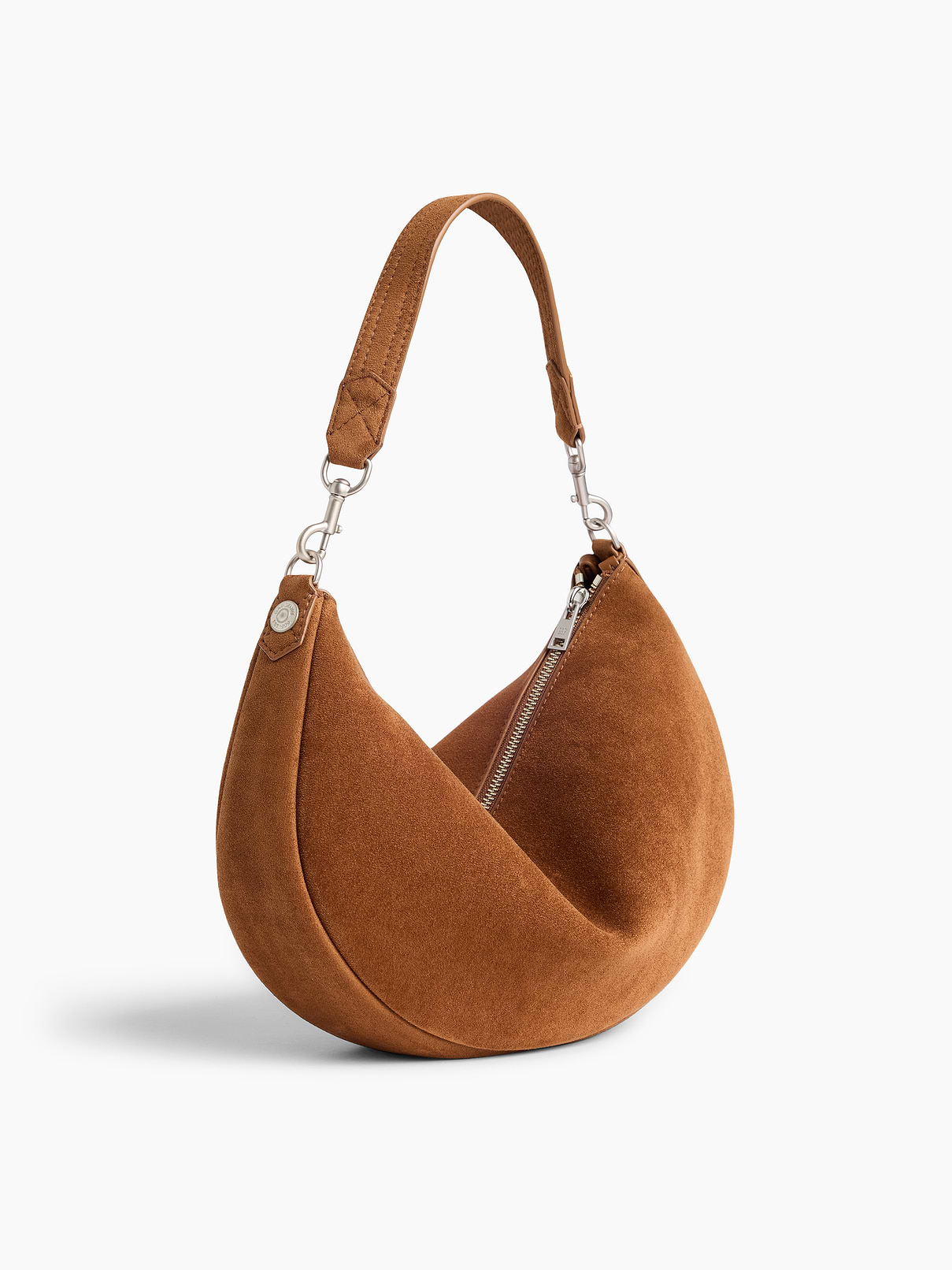 Image number 3 showing, Vegan Suede Crescent Bag