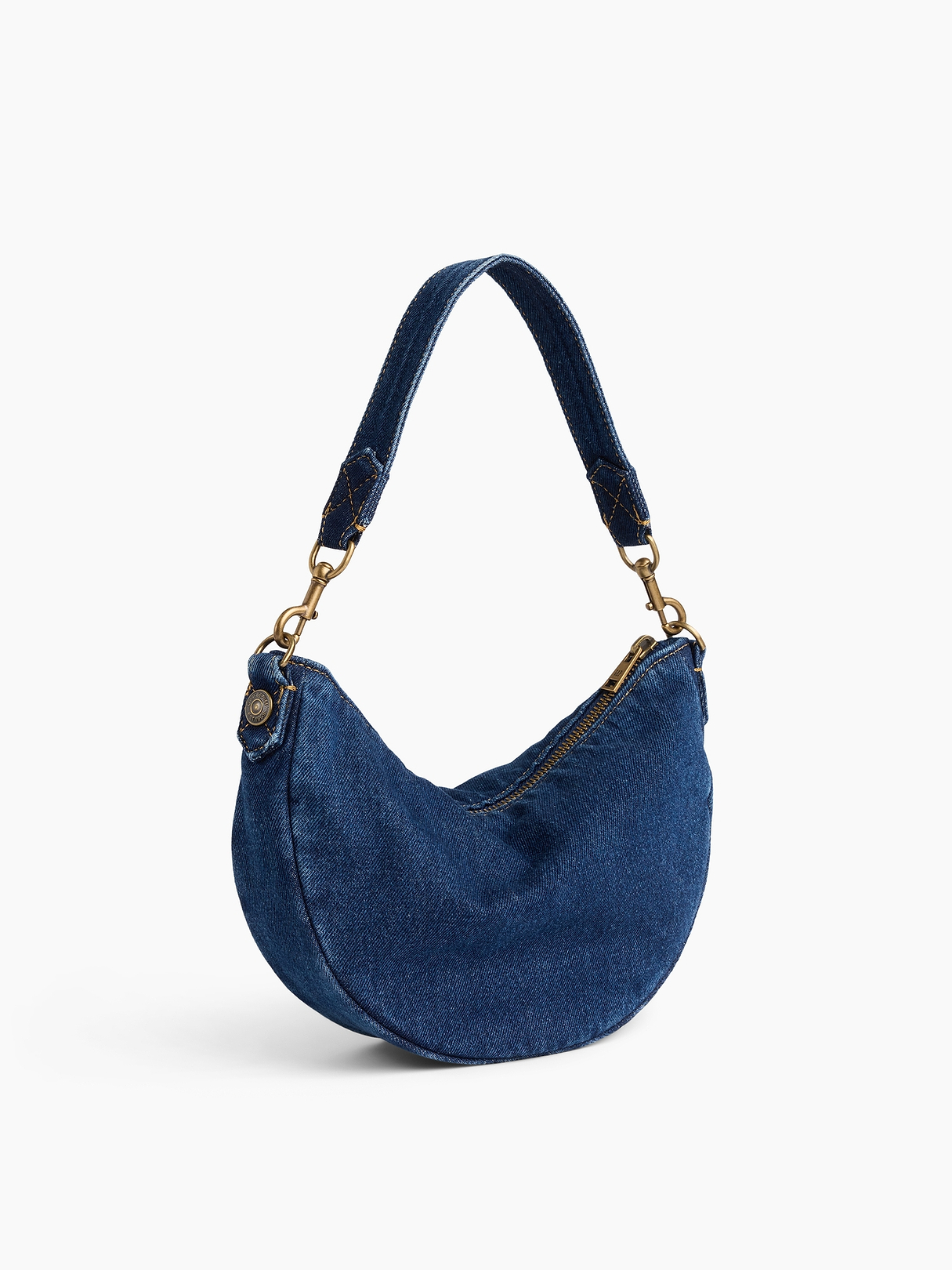 Small Denim Crescent Crossbody | Gap
