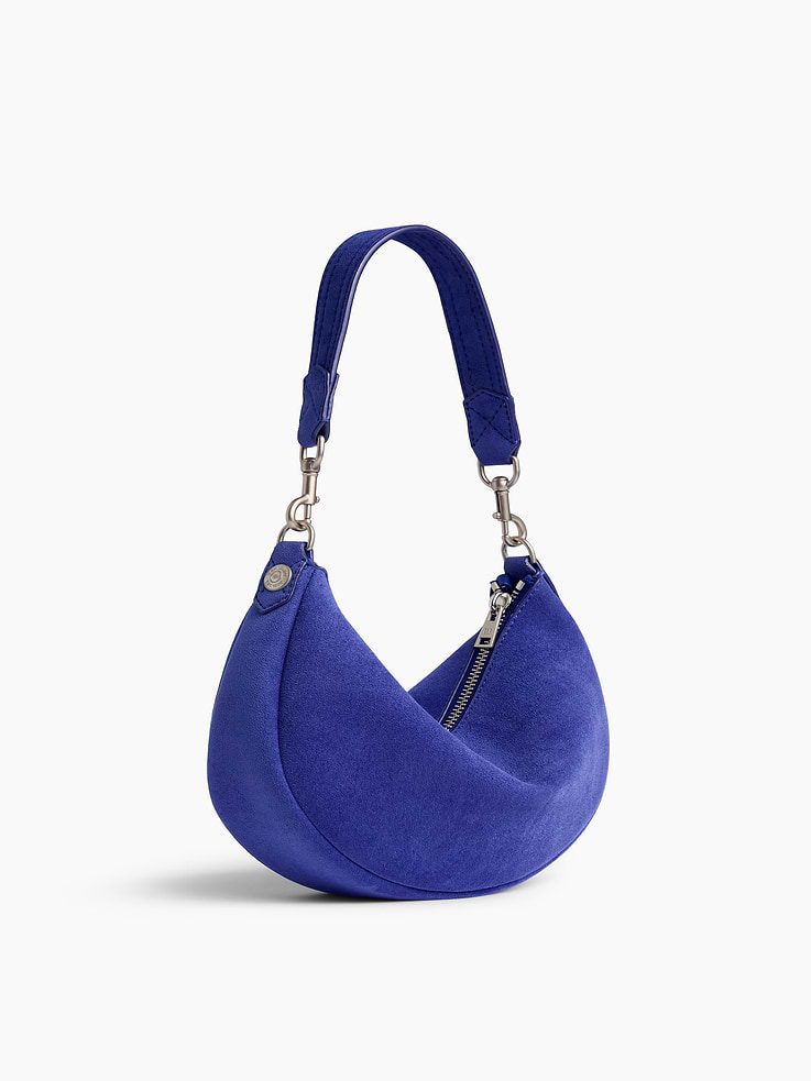 Image number 3 showing, Small Vegan Suede Crescent Crossbody